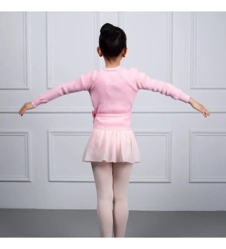 Saco Suéter De Ballet Baile Cruzado Abrigo Niña Mmsports