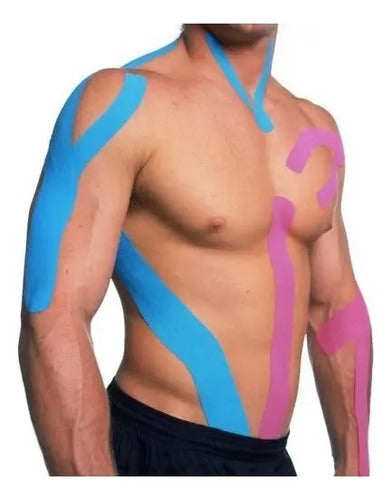 Cintas Kinesiologicas Linea Pro Neuromuscular Varios Colores Azul
