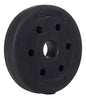 Pesa Disco Revestido 2kg Para Barra Mancuerna Entrenamiento Negro