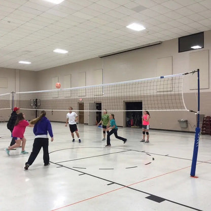 Red De Voley 4 Bandas 9.5 M X 1 M 2 Mm Uv Pro Blanco