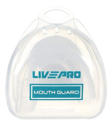 Protector Bucal Simple Boxeo Termomoldeable - Livepro Celeste