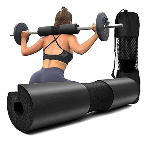 Almohadilla Para Sentadillas Proteccion Hombros Barra 45 Cm Negro