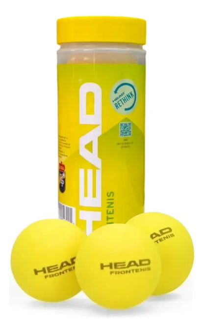 Pelota HEAD Frontenis Bote De 3 Pelotas Amarillo