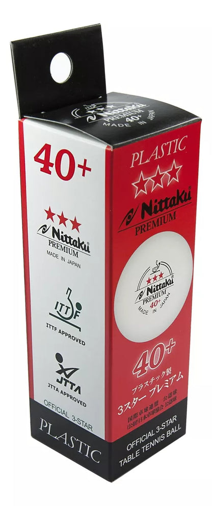 Pelota Ping Pong Nittaku 3 Estrellas Set X 3 Unidades.