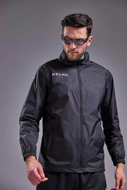 Campera De Lluvia Deportiva Kelme C/capucha Y Cierres