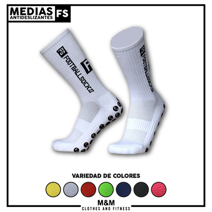 Pack Futbolero Fs Medias Antideslizantes + Medias Sin Pie + Venda