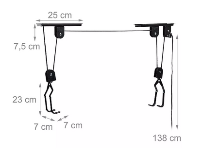 Soporte De Techo Colgar Bicicletas Tabla Surf Kayak Zuba