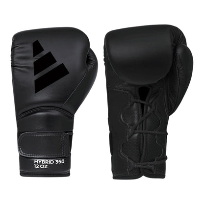 Guantes de Boxeo Adidas Hybrid 350 Elite Cuero Sintetico Espuma Duo Speed Lace para Entrenamiento y Sparring