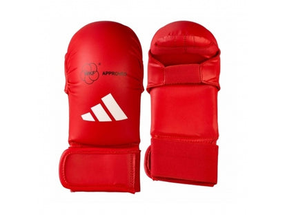 Guantes de Karate Adidas WKF Cuero Sintetico PU Aprobados Federacion Mundial Karate Competicion Kumite