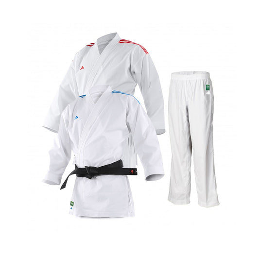 Uniforme Karate Adidas K0 Kit WKF Tradicional 100% Algodon Tejido Pesado para Practica Tradicional Talla 170 Retail