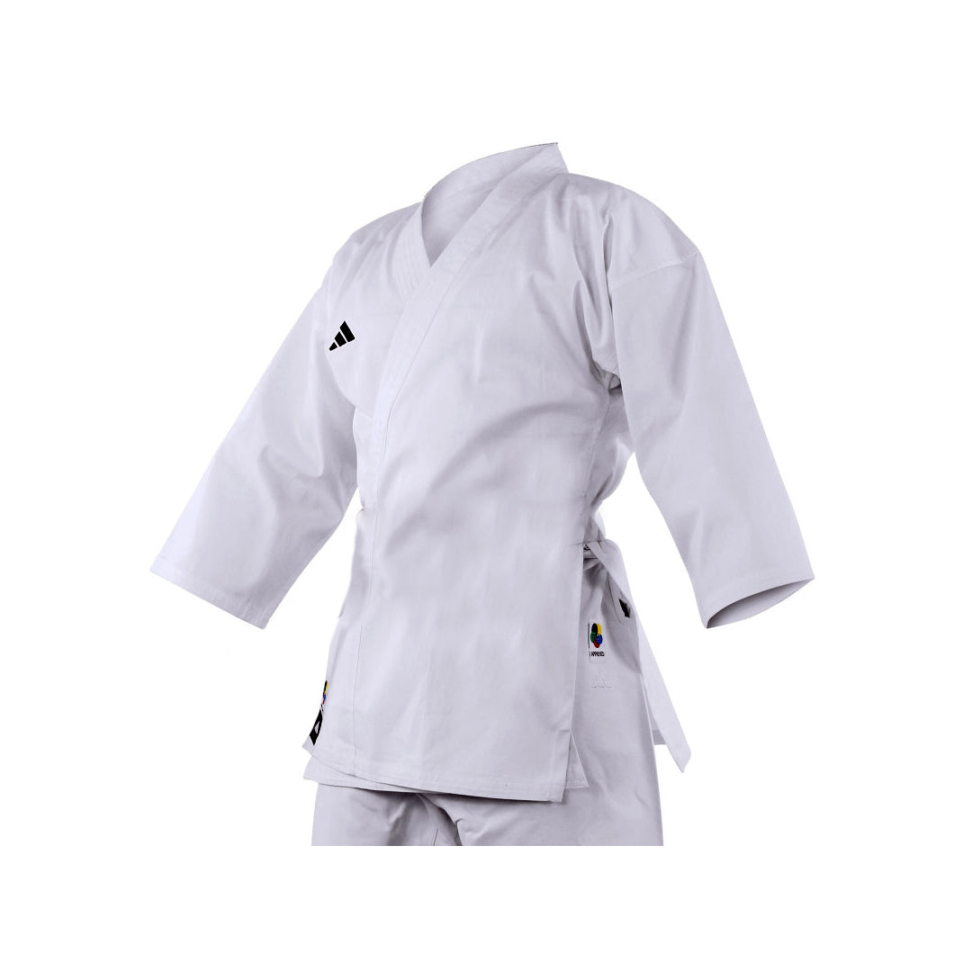 Uniforme Karate Adidas Club K220C WK 220gsm Tejido Malla Climacool Aprobado para Competicion