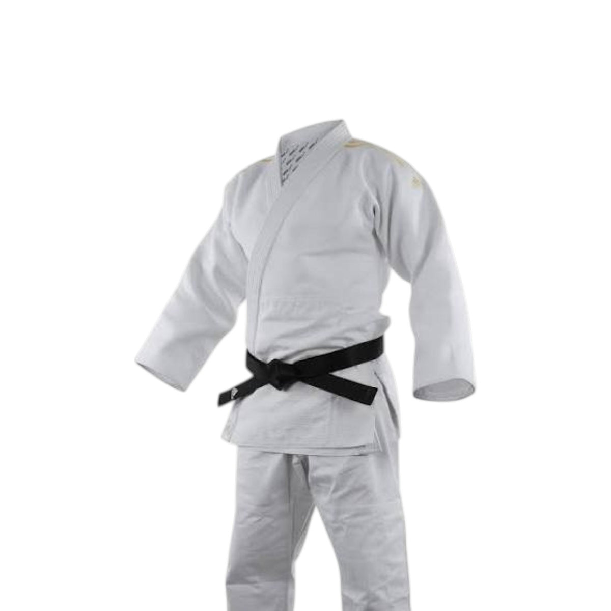 Uniforme Judo Adidas J690R Blanco/Dorado Premium Retail para Competicion y Practica Profesional Avanzada