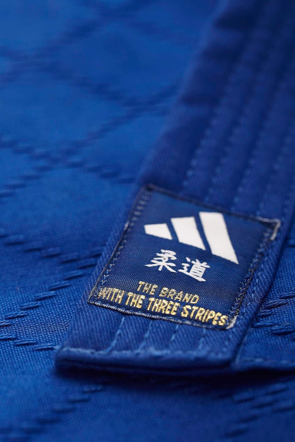 Uniforme Judo Adidas Club Sin Cinturon Algodon Poliester Tejido Reforzado Intermedio Avanzado Azul Dorado J350BP