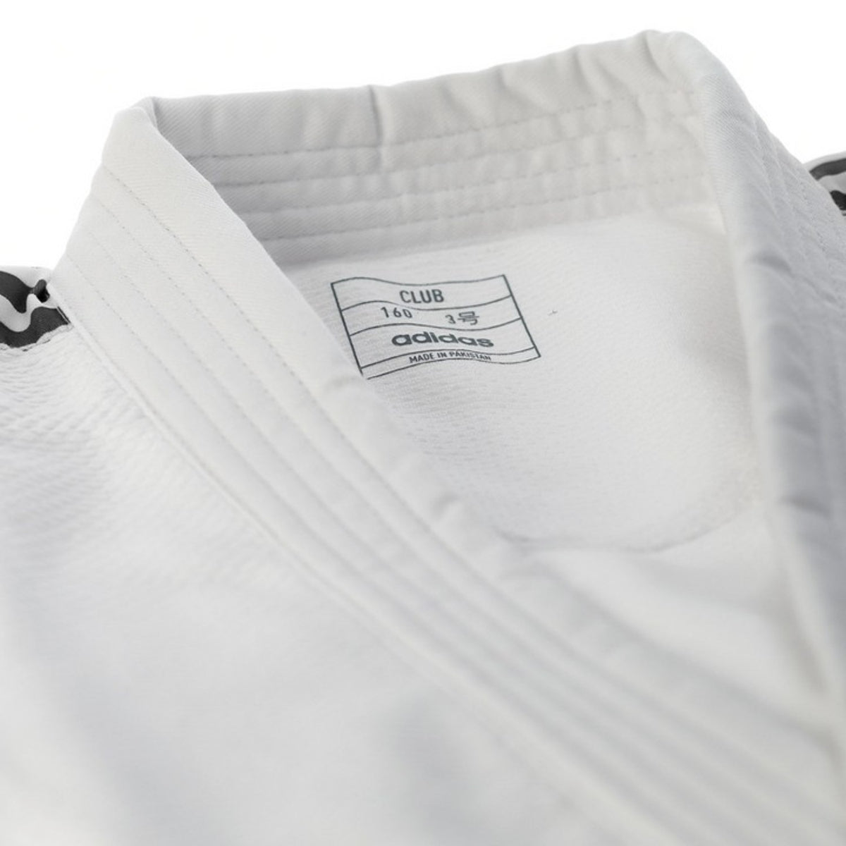 Uniforme Judo Adidas Club Sin Cinturon Algodon Poliester Tejido Reforzado Intermedio Avanzado Blanco J350P