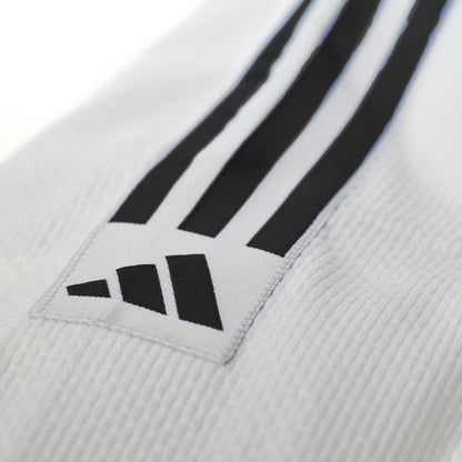 Uniforme Judo Adidas Club Sin Cinturon Algodon Poliester Tejido Reforzado Intermedio Avanzado Blanco J350P