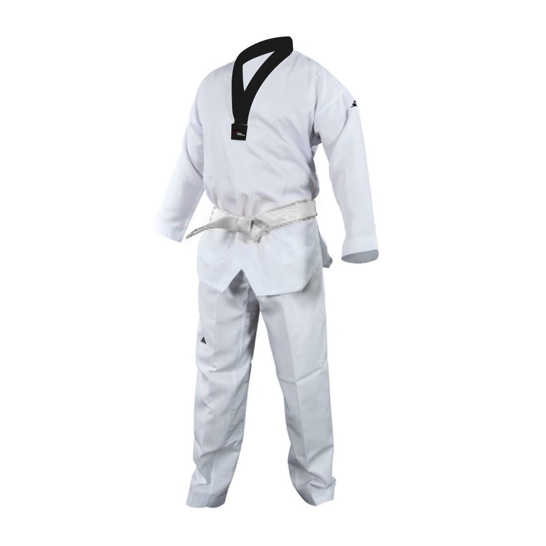 Uniforme Taekwondo Adidas Adi Star WT con Cinturon Aprobado World Taekwondo Premium para Entrenamiento Talles 110 a 220