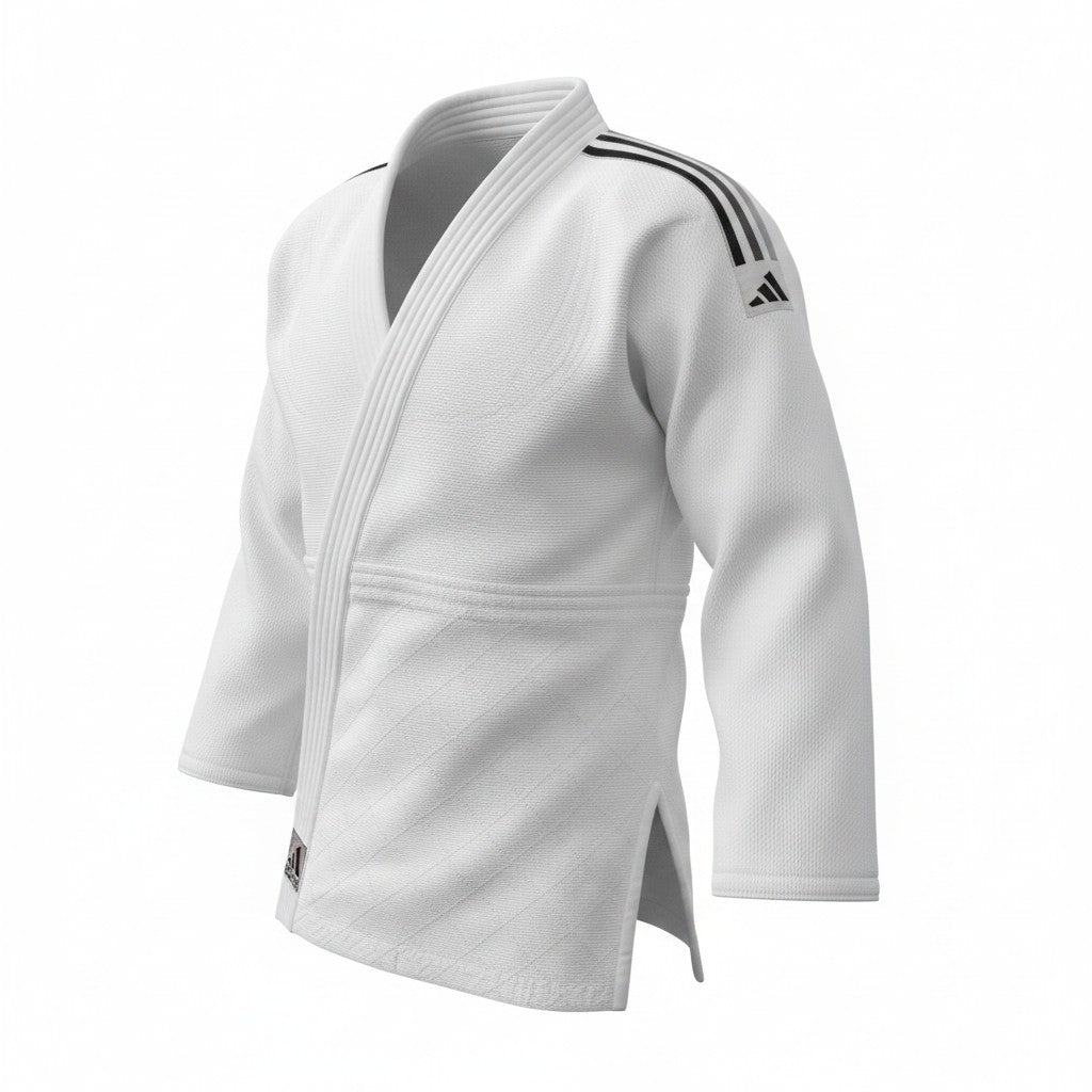 Uniforme Judo Adidas Club Con Cinturon J350P Algodon Poliester Tejido Reforzado Intermedio Avanzado