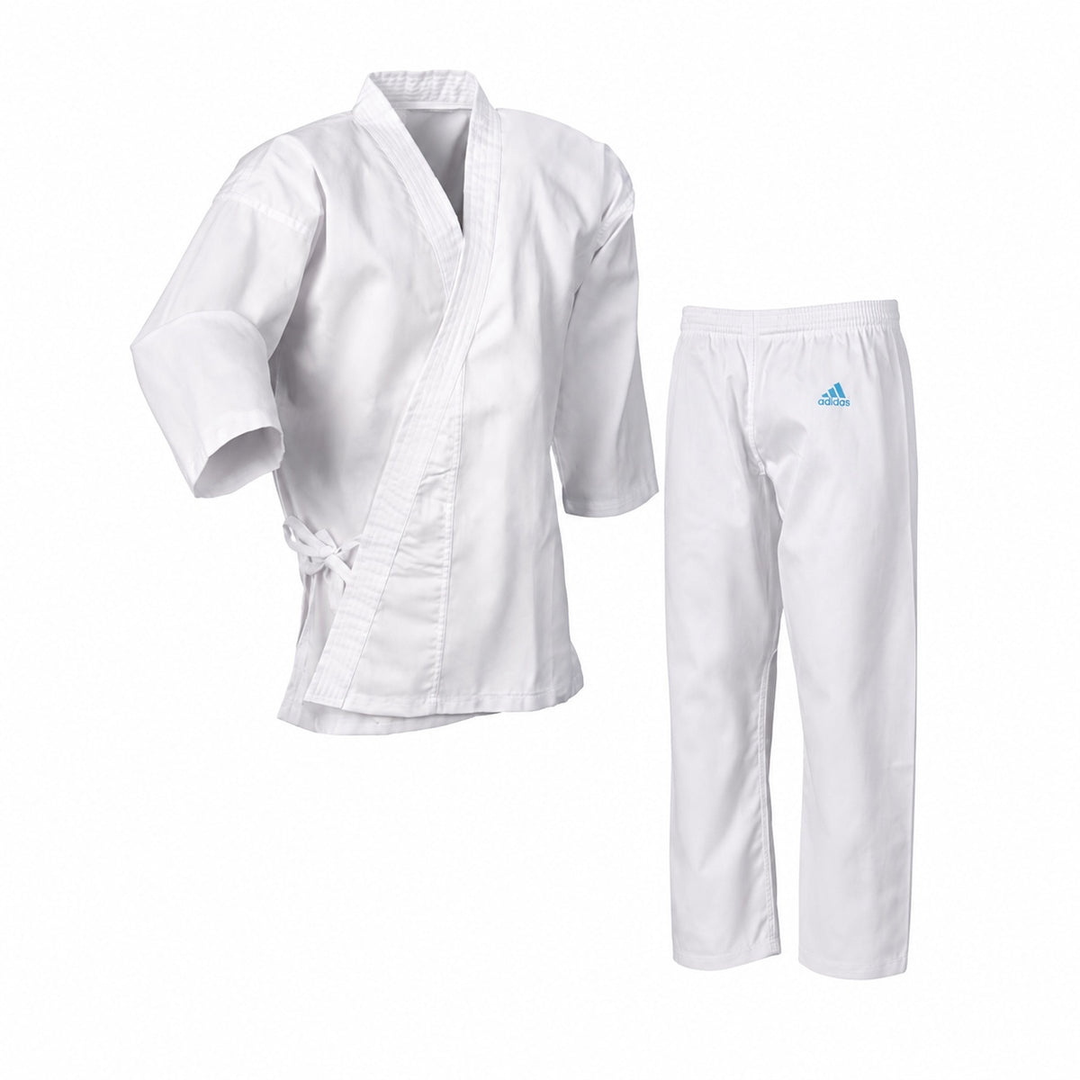 Uniforme Judo Adidas Evolution II J250E Blanco Algodon Poliester para Principiantes y Practica Habitual Sin Cinturon