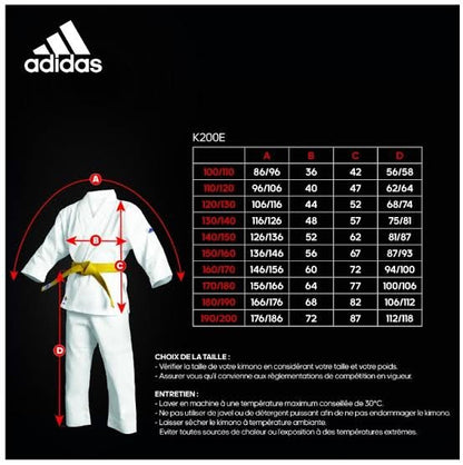 Uniforme Karate Adidas Evolution K200E WKF con Cinturon Juvenil Aprobado Federacion Mundial