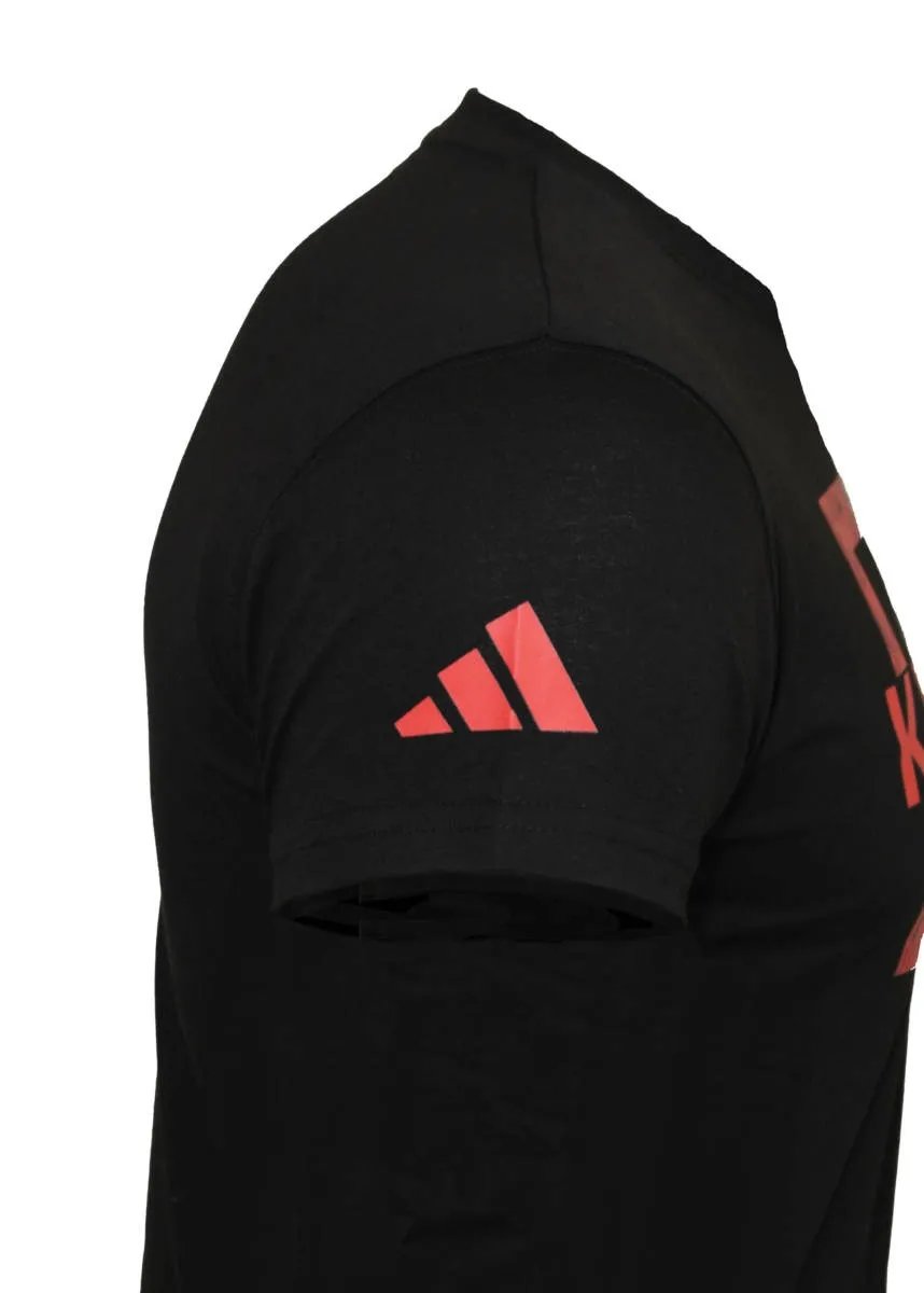 Remera Adidas Leisure Karate WKF Algodon Logo Karate y Adidas Casual Deportiva Unisex Manga Corta