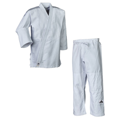 Uniforme Judo Adidas Club Con Cinturon J350P Algodon Poliester Tejido Reforzado Intermedio Avanzado
