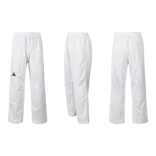 Uniforme Taekwondo Adidas Champion II WT 100% Poliester Premium Aprobado para Competicion Cuello Negro Blanco Talla 180
