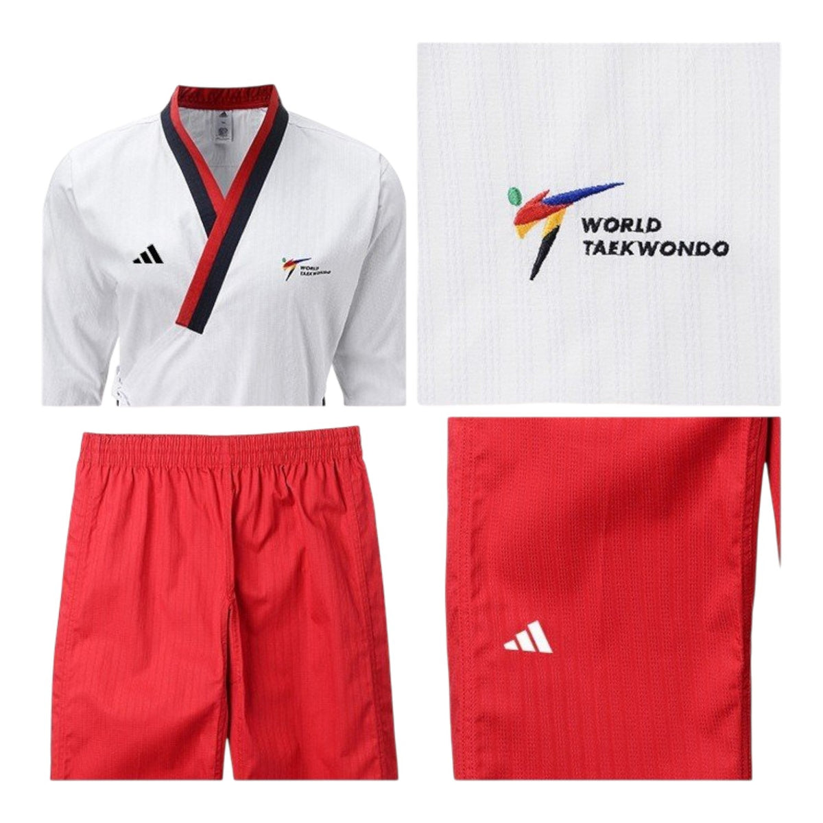 Uniforme Taekwondo Adidas Poomsae Young Women WT Premium para Competidoras Juveniles Femeninas