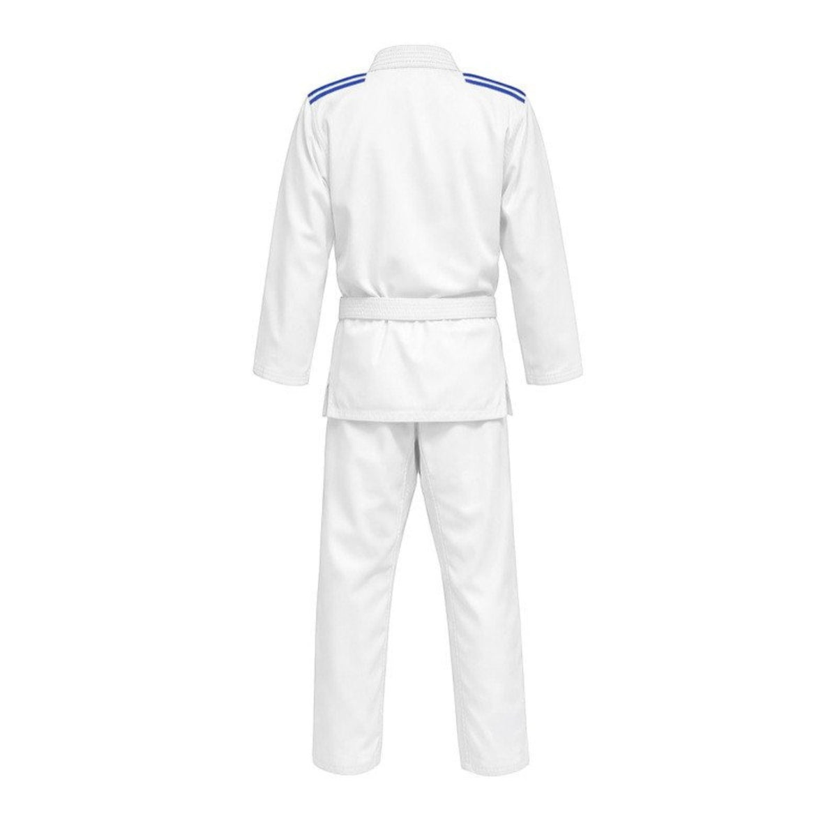 Uniforme Judo Adidas Evolution con Correa Algodon Poliester para Principiantes Blanco/Azul con Cinturon