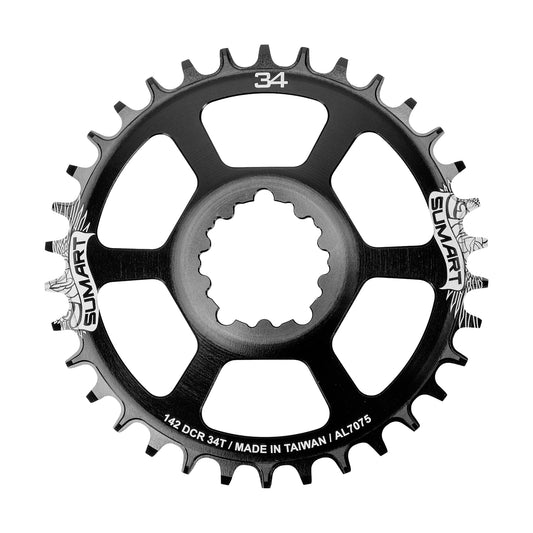 Monoplato Bicicleta Aluminio 142mm 34t - Sumart