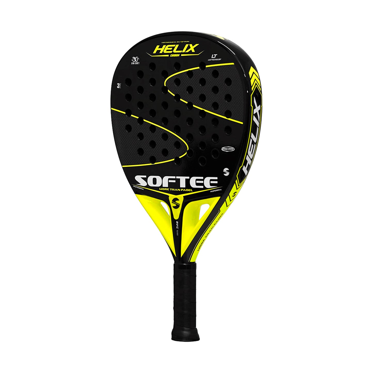 Paleta De Pádel Helix Carbono 3K 38mm Eva Soft S6 - Softee