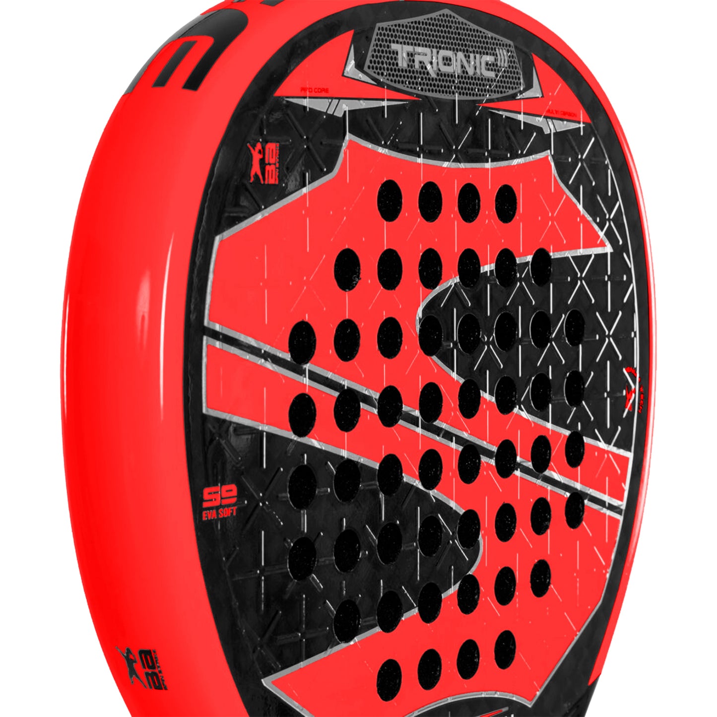 Paleta Trionic 3D Carbono 12K Goma Eva Soft S9 - Softee