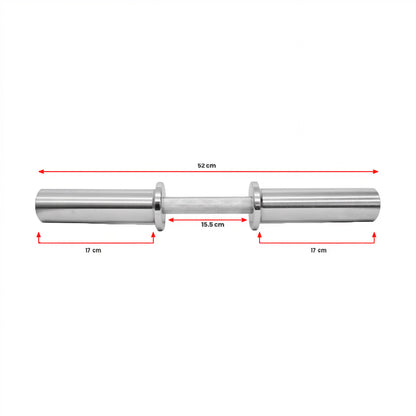 Mancuerna Olímpica Dumbbell 52cm Profesional / 3,5kg Rhino