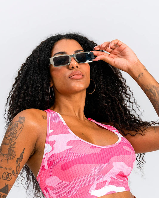 Top Rosado Estampado